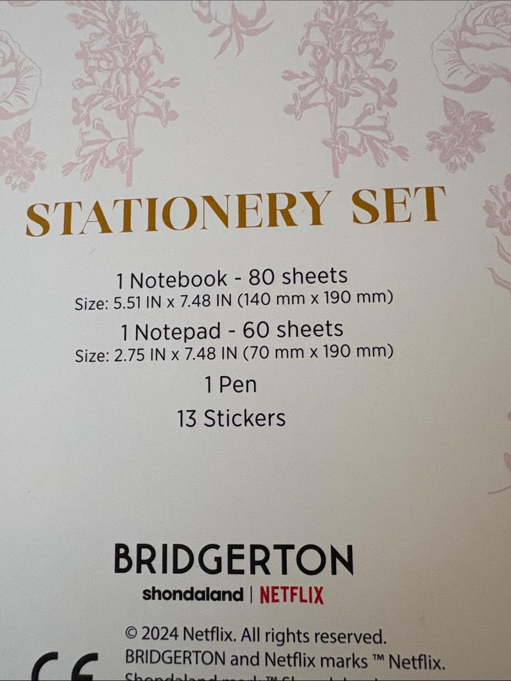 Bridgerton Queen's Edition Purple & Pink Stationery 2 new sets - Picture 7 of 7